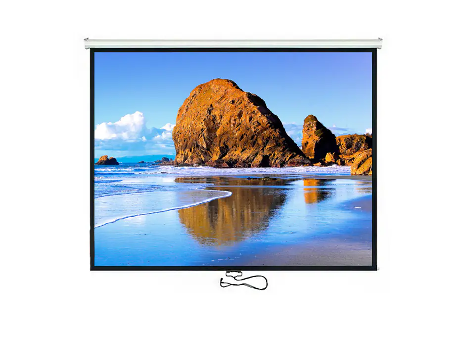 ⁨Maclean Projection Screen, Auto-lock, Matt White, Wall or Ceiling, 100", 4:3, 200x150, MC-594⁩ at Wasserman.eu