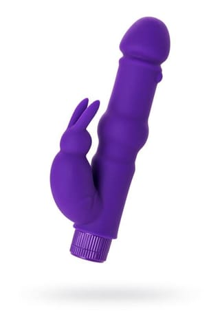 ⁨A-TOYS, Vibrator with clitoral stim, Silicone, Purple, 18 cm⁩ w sklepie Wasserman.eu