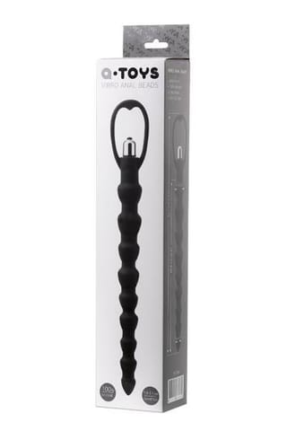 ⁨A-TOYS, Anal Vibration Chain, Silicone, Black, 32,7 cm⁩ w sklepie Wasserman.eu