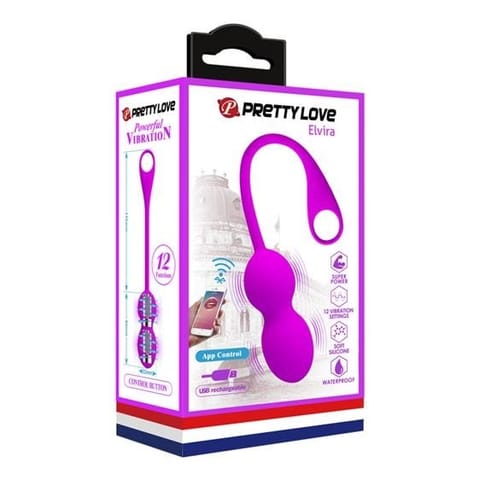 ⁨Pretty Love Elvira Phone control vibro balls Purple⁩ w sklepie Wasserman.eu