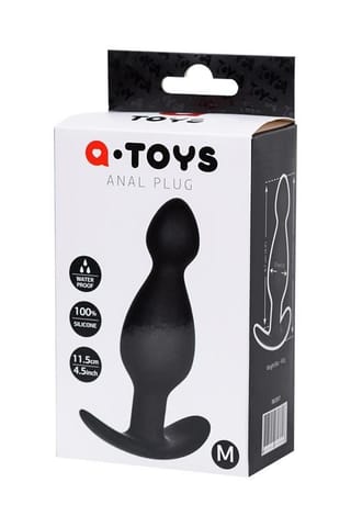 ⁨Anal plug A-Toys, size: S black⁩ w sklepie Wasserman.eu