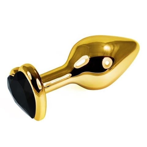 ⁨Gold Heart Plug Black⁩ w sklepie Wasserman.eu