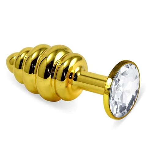 ⁨Gold Spiral Plug Clear⁩ w sklepie Wasserman.eu