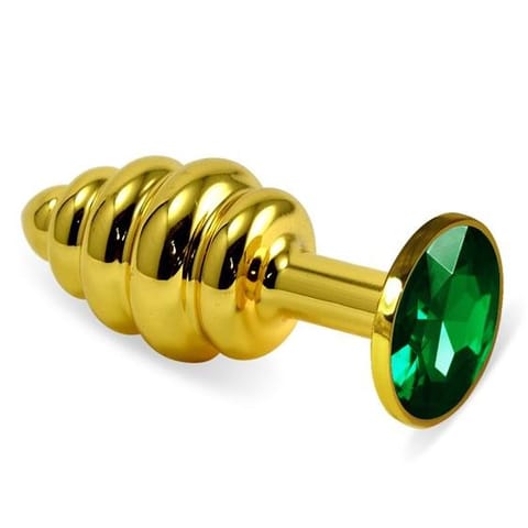 ⁨Gold Spiral Plug Green⁩ w sklepie Wasserman.eu