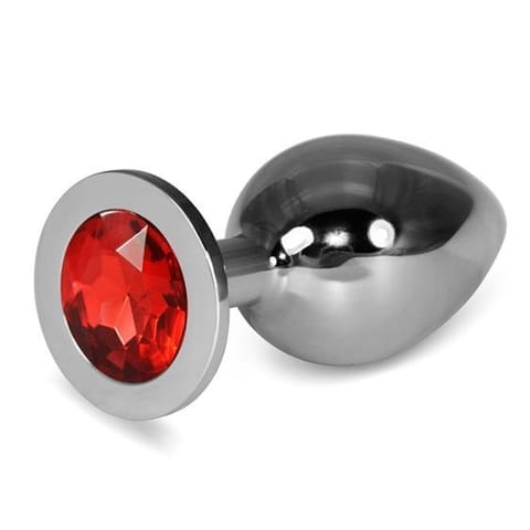 ⁨Large Silver Plug Red⁩ w sklepie Wasserman.eu