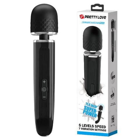 ⁨Pretty Love Charming Massager 11,4 inch Black⁩ w sklepie Wasserman.eu