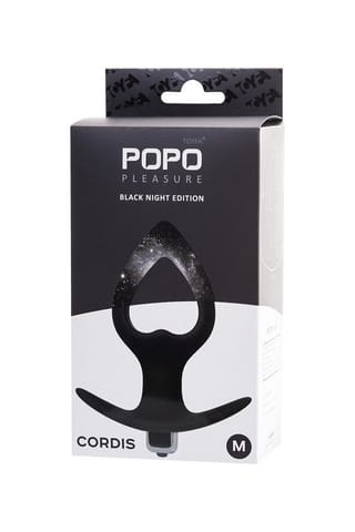 ⁨TOYFA POPO Pleasure Anal Plug Cordis M Vibro Black⁩ w sklepie Wasserman.eu