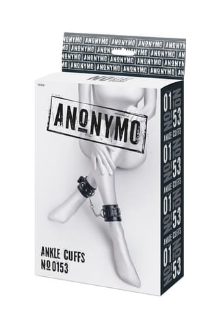 ⁨Anonymo handcuffs, PU leather, black, 26.5 cm⁩ w sklepie Wasserman.eu