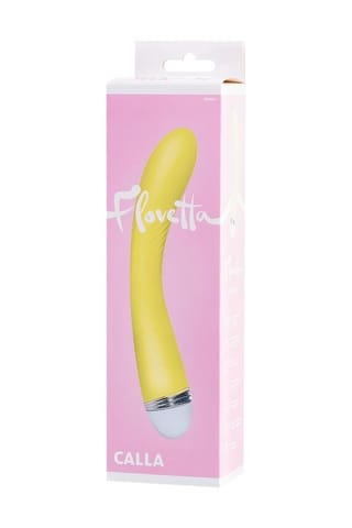 ⁨Vibrator Flovetta by Toyfa Calla, silicone, yellow, 22 cm⁩ w sklepie Wasserman.eu