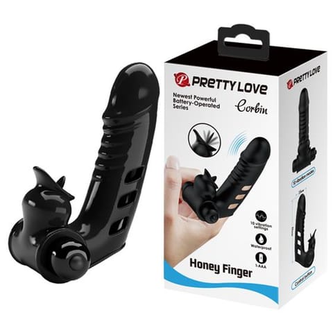 ⁨Pretty Love Corbin Finger Vibrator Black⁩ w sklepie Wasserman.eu