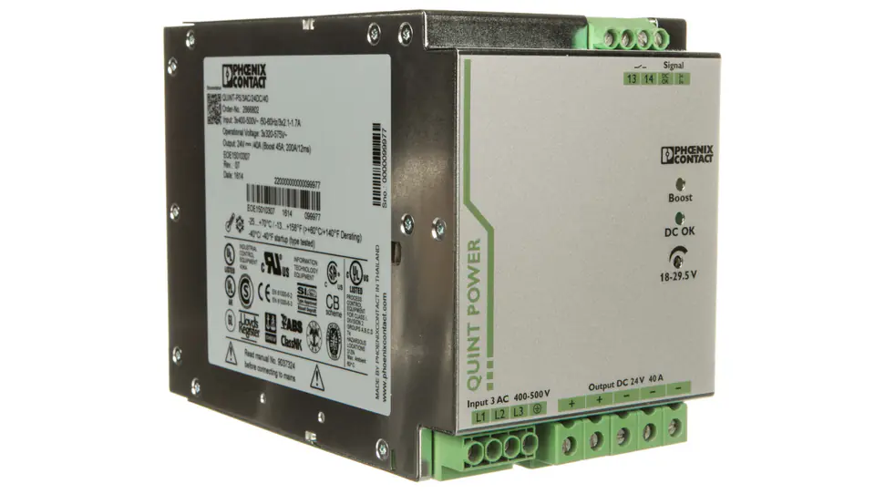 ⁨Switch mode power supply 400-500V AC/24V DC 960W 40A (modular) QUINT-PS/ 3AC/24DC/40 2866802⁩ at Wasserman.eu