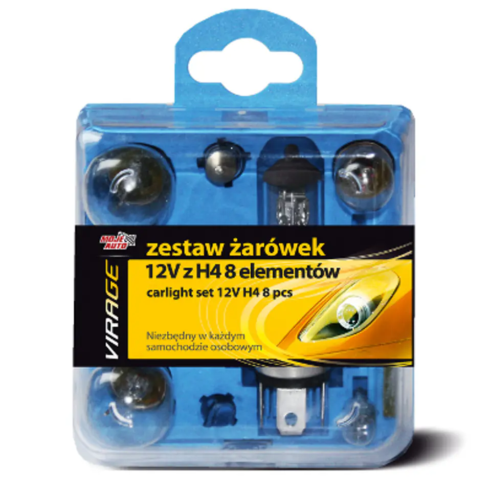 ⁨ZESTAW ŻARÓWEK 12V Z H4 8 ELEMENTÓW⁩ w sklepie Wasserman.eu
