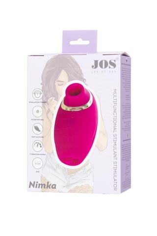 ⁨JOS Multifunctional stimulator of erogenous zones Nimka, silicone, pink, 9 cm⁩ w sklepie Wasserman.eu