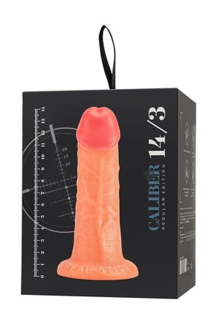 ⁨Realistic dildo Caliber 14/3 , PVC, flesh,  length 14cm, diameter 3cm⁩ w sklepie Wasserman.eu