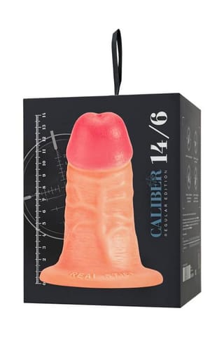 ⁨Realistic dildo Caliber 14/6 , PVC, flesh,  length 14cm, diameter 6cm⁩ w sklepie Wasserman.eu