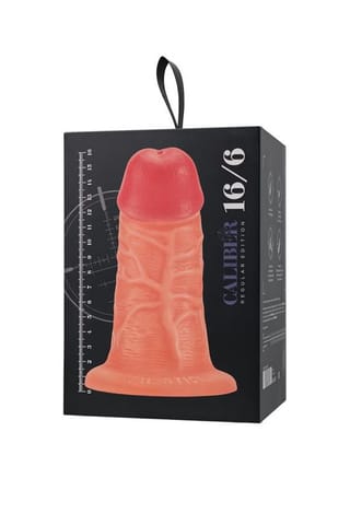 ⁨Realistic dildo Caliber 16/6 , PVC, flesh,  length 16cm, diameter 6cm⁩ w sklepie Wasserman.eu