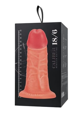 ⁨Realistic dildo Caliber 18/6 , PVC, flesh,  length 18cm, diameter 6cm⁩ w sklepie Wasserman.eu