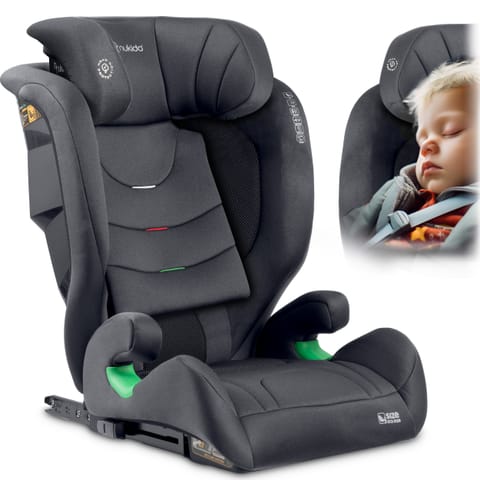 ⁨Fotelik samochodowy Nukido Louis Soft szary15-36 kg ISOFIX⁩ w sklepie Wasserman.eu