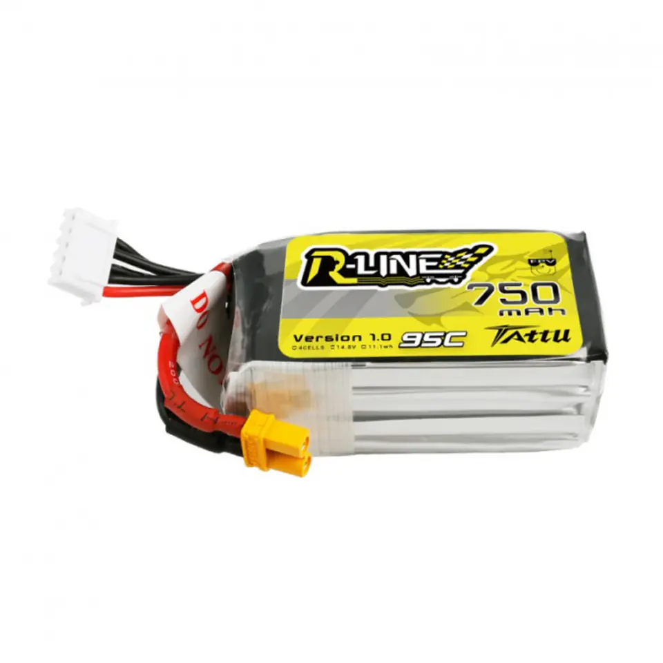 750mAh 14.8V 95C TATTU R-Line Gens Ace XT30 at Wasserman.eu