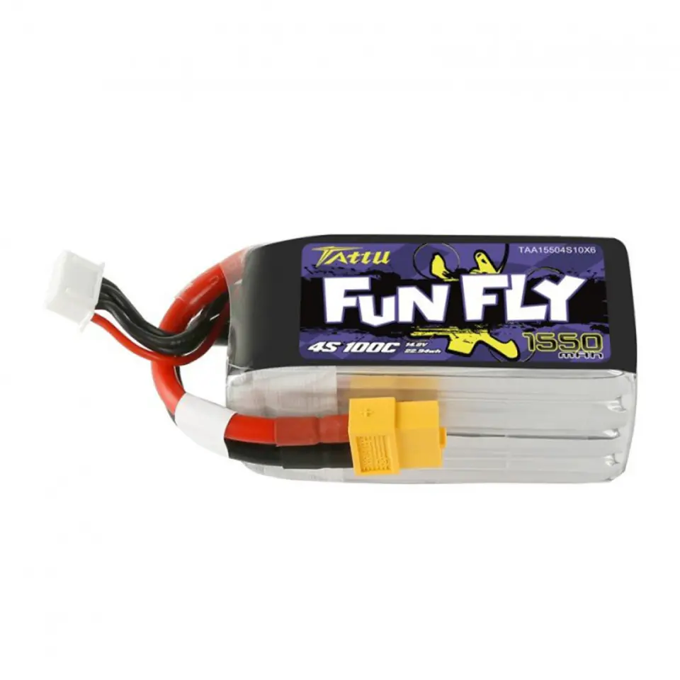 ⁨1550mAh 14.8V 100C Tattu Funfly Series Gens Ace⁩ w sklepie Wasserman.eu