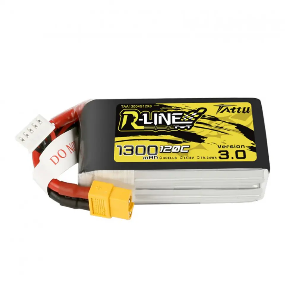 ⁨1300mAh 14.8V 120C TATTU R-Line Gens Ace XT60⁩ w sklepie Wasserman.eu