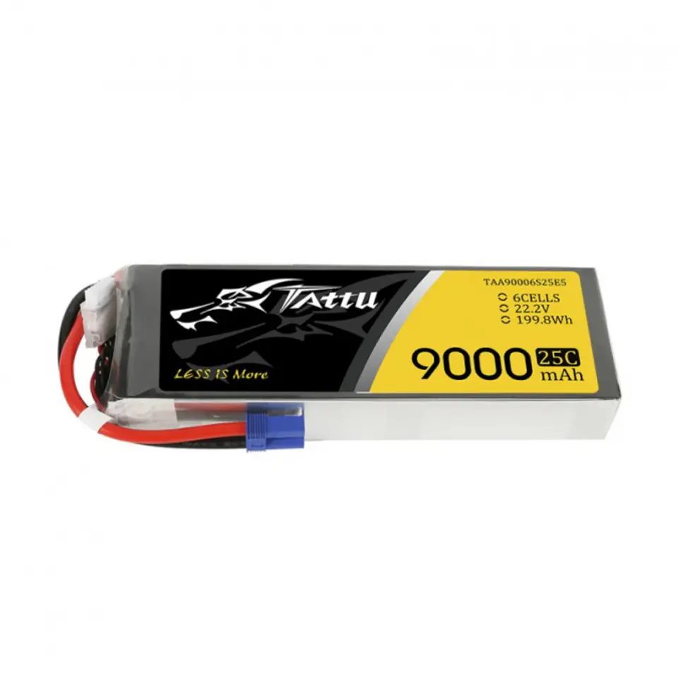 9000mAh 22.2V 25C TATTU Gens Ace EC5 at Wasserman.eu
