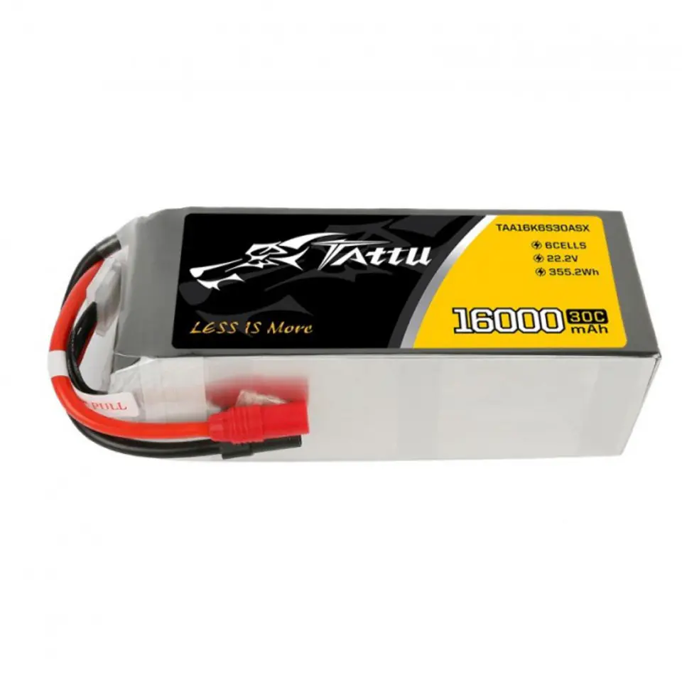 16000mAh 22.2V 30C TATTU Gens Ace AS150+XT150 at Wasserman.eu