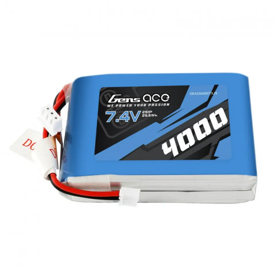 ⁨4000mAh 7.4V 1C Gens Ace - odbiornikowy⁩ w sklepie Wasserman.eu