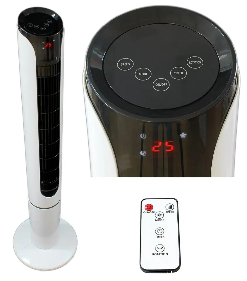 AG389C Wentylator kolumnowy 113cm biały w sklepie Wasserman.eu