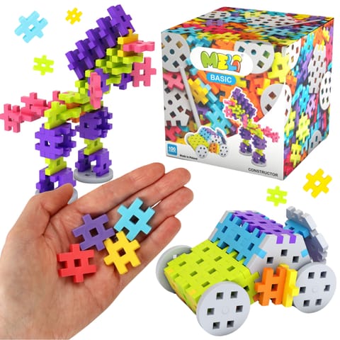 Zestaw Klocków Klocki Konstrukcyjne Edukacyjne Puzzle Wafle Dla 100 El w sklepie Wasserman.eu