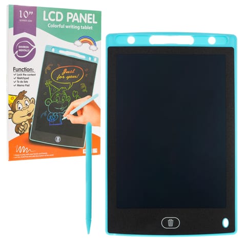 Tablet 10' do rysowania niebieski Rysik Ekran LCD Kolorowe rysunki w sklepie Wasserman.eu