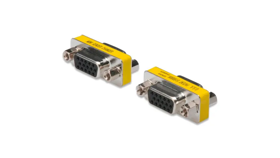 ⁨VGA adapter 1:1 Type DSUB15/DSUB15, Ż/Ż AK-610512-000-I⁩ at Wasserman.eu