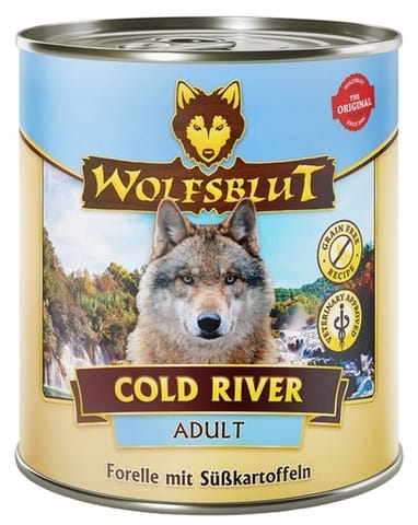⁨Wolfsblut Dog Cold River - pstrąg i bataty puszka 800g⁩ w sklepie Wasserman.eu