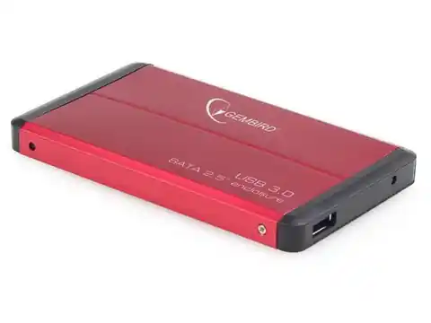 ⁨External HDD Enclosure 2.5'' USB 3.0 Red⁩ at Wasserman.eu