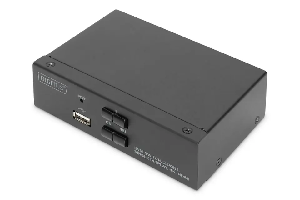⁨Przełącznik KVM 2 portowy HDMI, 4K 30Hz⁩ w sklepie Wasserman.eu