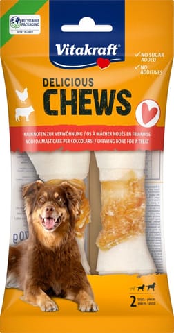 ⁨VITAKRAFT Chews Deli with Chicken M - dog treat - 70g / 2pcs.⁩ at Wasserman.eu