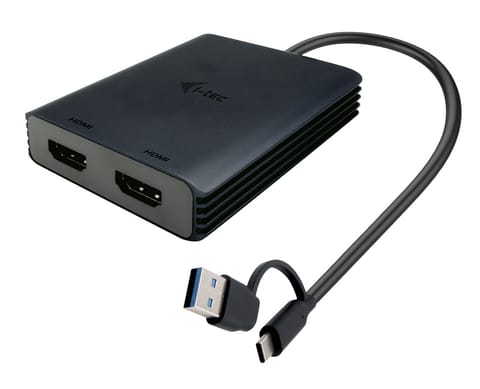 ⁨i-tec USB-A/USB-C Dual 4K/60 Hz HDMI Video Adapter⁩ at Wasserman.eu