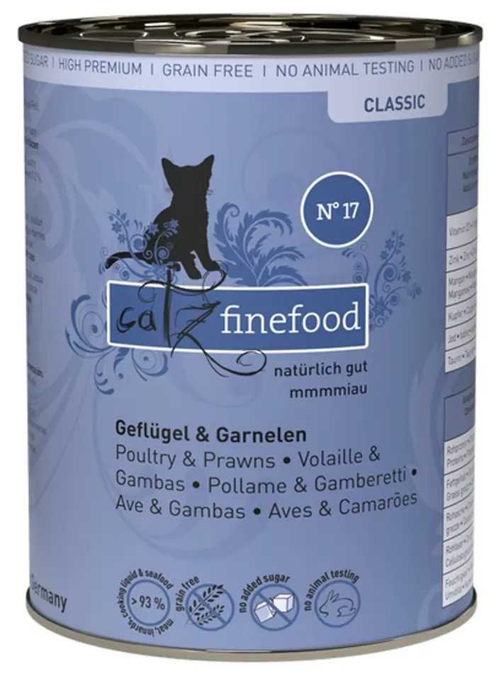 ⁨Catz Finefood Classic N.17 Drób i Krewetki puszka 400g⁩ w sklepie Wasserman.eu