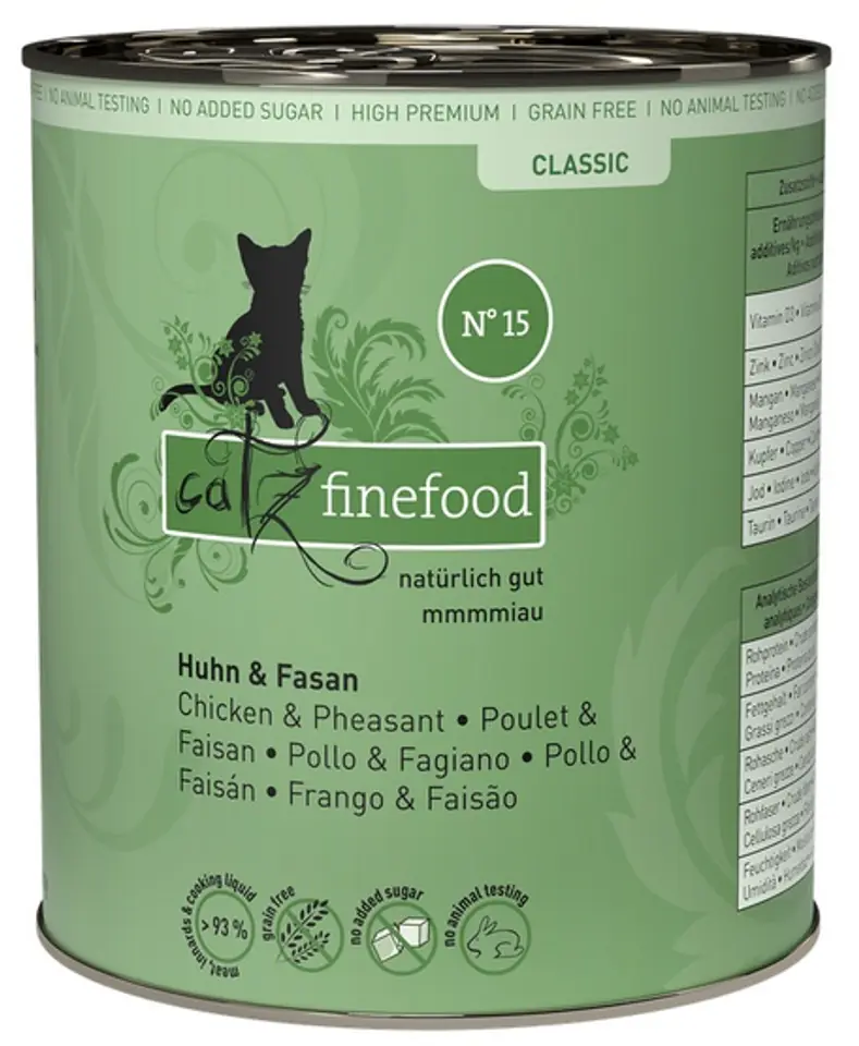 ⁨Catz Finefood Classic N.15 Kurczak i Bażant puszka 800g⁩ w sklepie Wasserman.eu