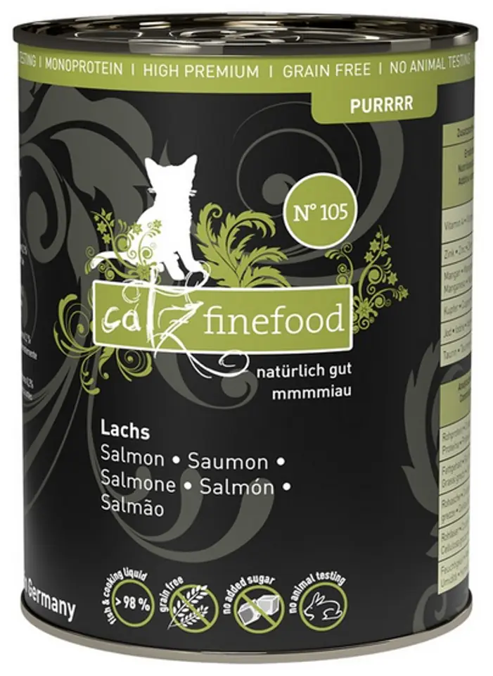 ⁨Catz Finefood Purrrr N.105 Łosoś puszka 375g⁩ w sklepie Wasserman.eu
