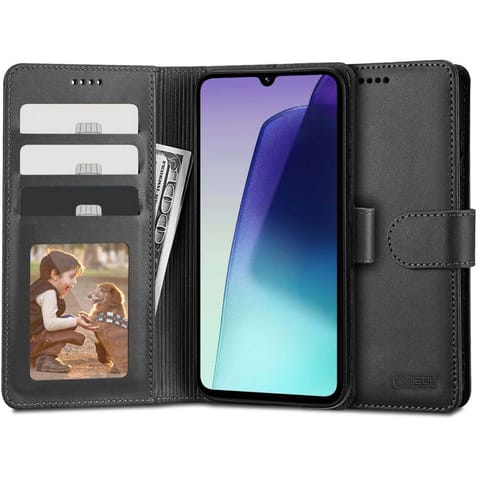 ⁨Etui XIAOMI REDMI 14C Tech-Protect Wallet czarne⁩ w sklepie Wasserman.eu