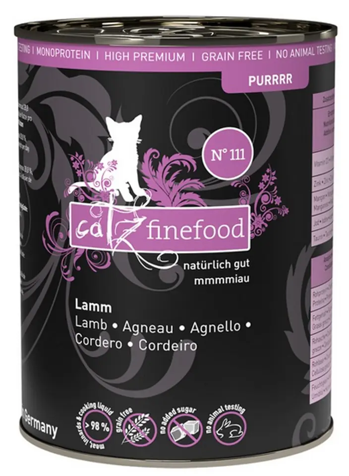 ⁨Catz Finefood Purrrr N.111 Jagnięcina puszka 400g⁩ w sklepie Wasserman.eu