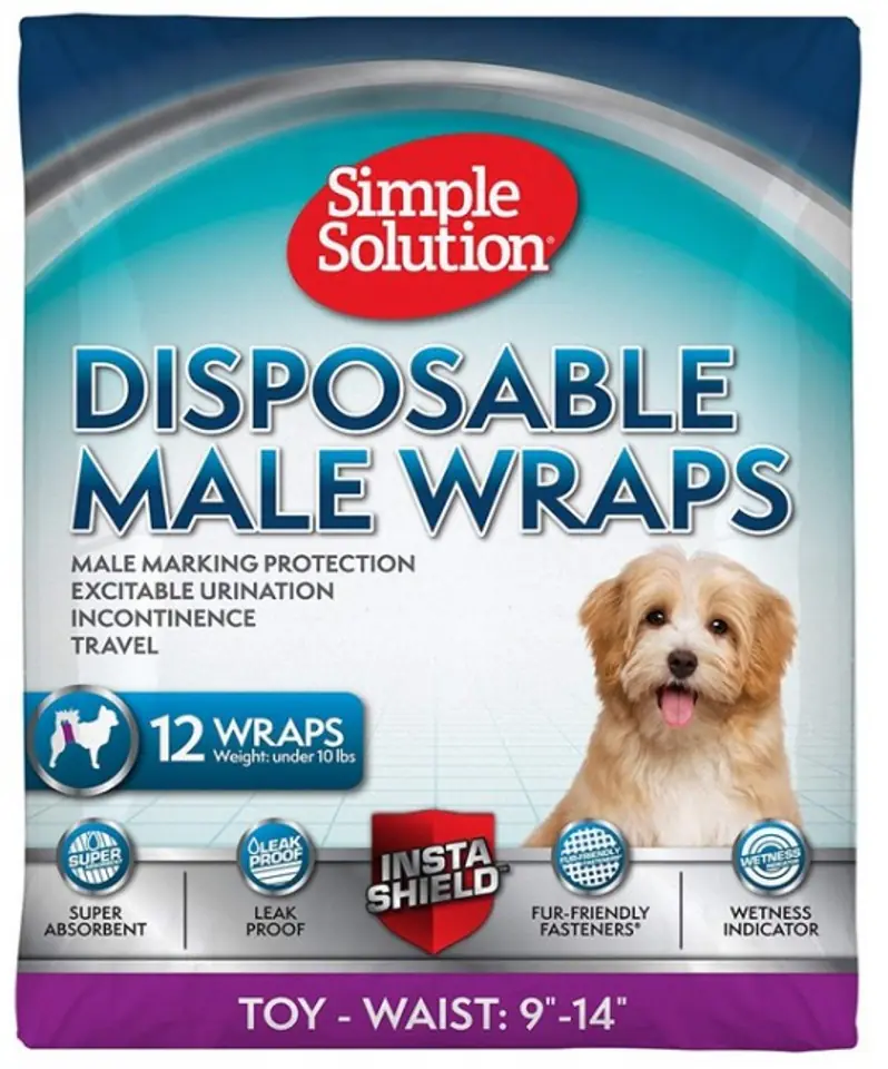 ⁨Simple Solution Disposable diapers for dogs XS 12pcs.⁩ at Wasserman.eu