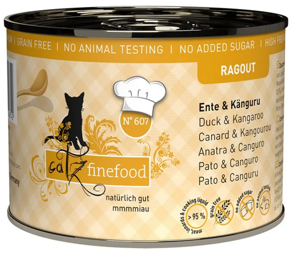 ⁨Catz Finefood Ragout N.607 Duck and Kangaroo can 180g⁩ at Wasserman.eu