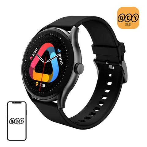 ⁨Smartwatch QCY WATCH GT (czarny)⁩ w sklepie Wasserman.eu