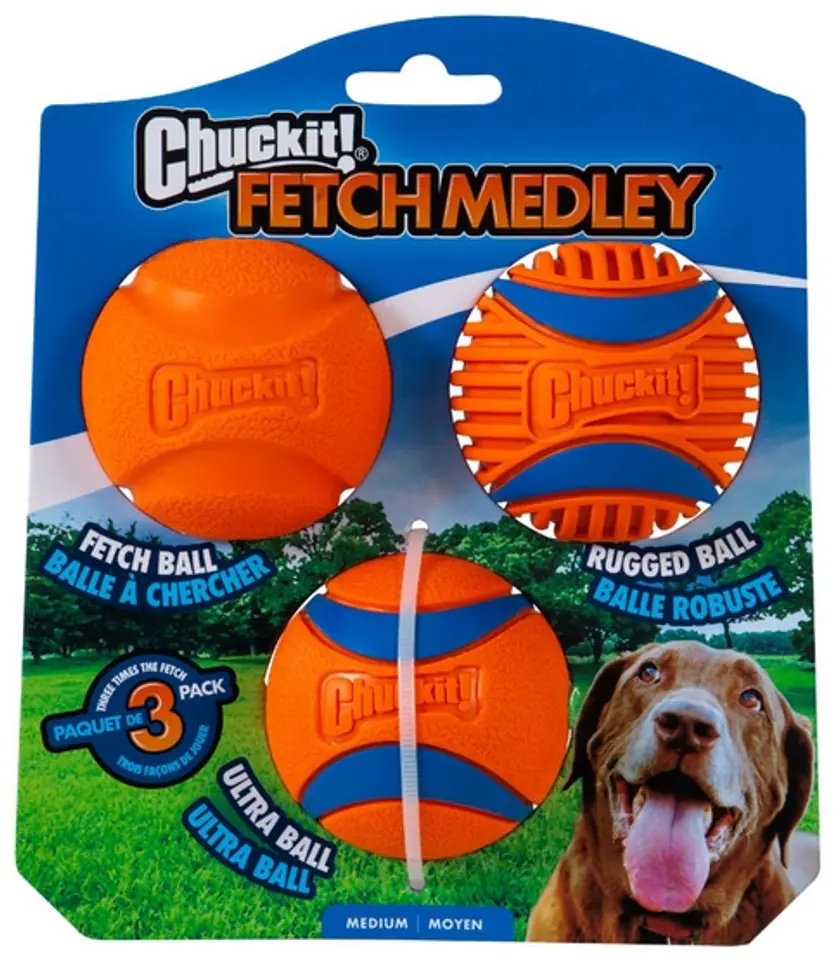 ⁨Chuckit! Fetch Medley III 3pak [47089D]⁩ at Wasserman.eu