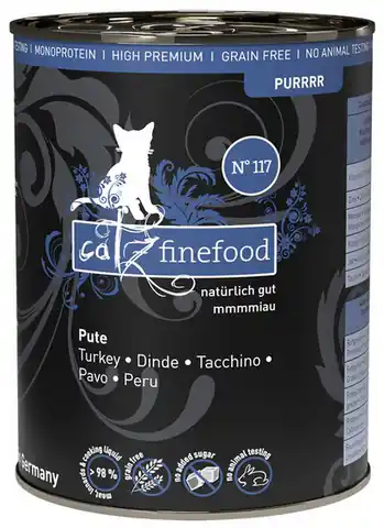 ⁨Catz Finefood Purrrr N.117 Turkey can 400g⁩ at Wasserman.eu