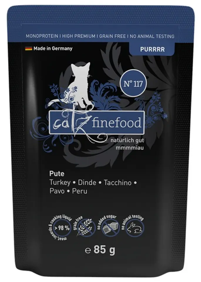 ⁨Catz Finefood Purrrr N.117 Indyk saszetka 85g⁩ w sklepie Wasserman.eu