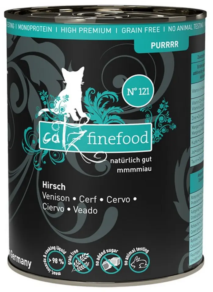 ⁨Catz Finefood Purrrr N.121 Can Deer 400g⁩ at Wasserman.eu