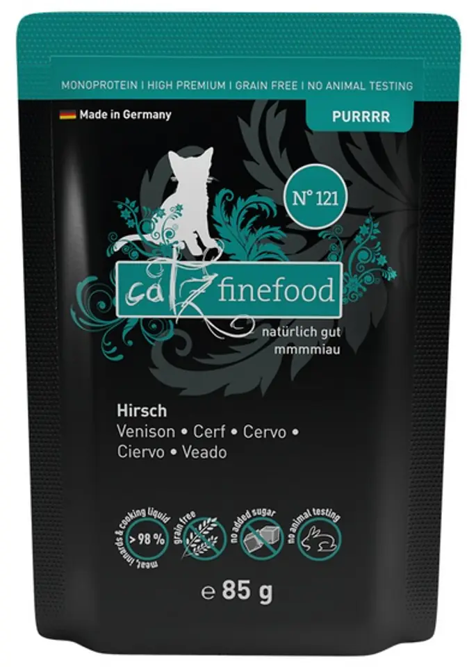 ⁨Catz Finefood Purrrr N.121 Jeleń saszetka 85g⁩ w sklepie Wasserman.eu